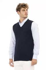 Alpha Studio Blue Viscose Men's Jacket