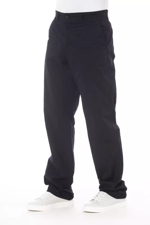 Pantalone da uomo in cotone blu