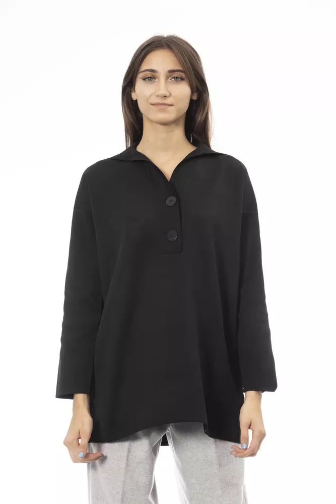 Maglione da donna in polipropilene nero