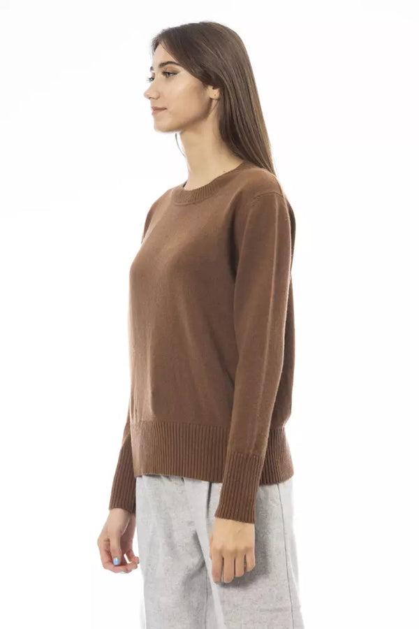 Maglione da donna in cashmere marrone