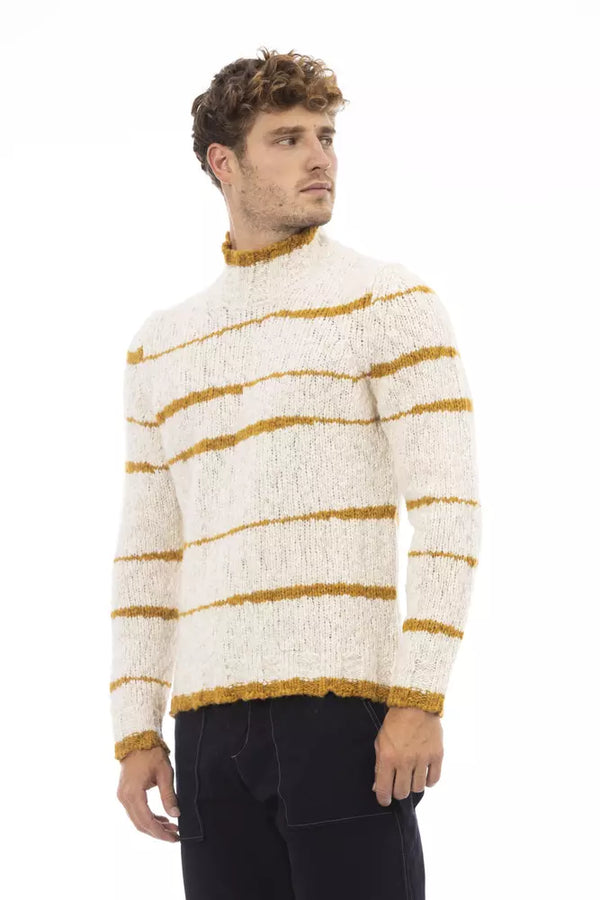 Maglione da uomo in alpaca beige