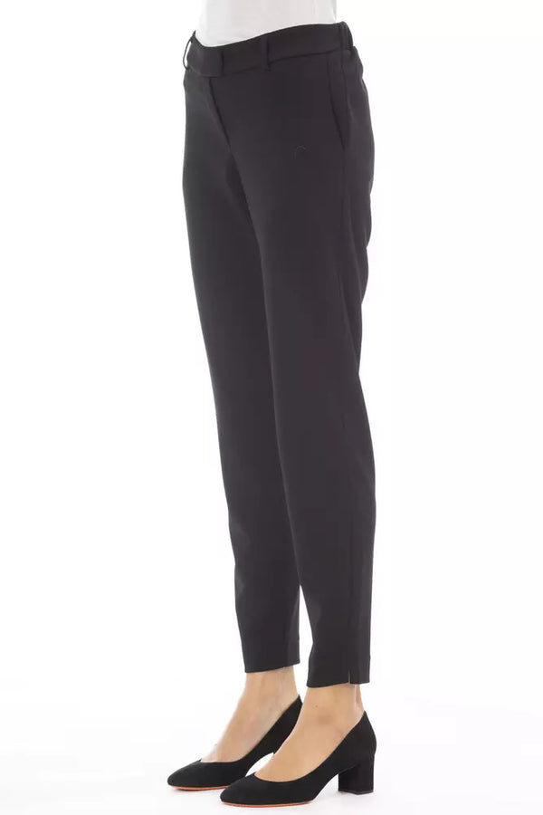 Black Polyester Women Pant