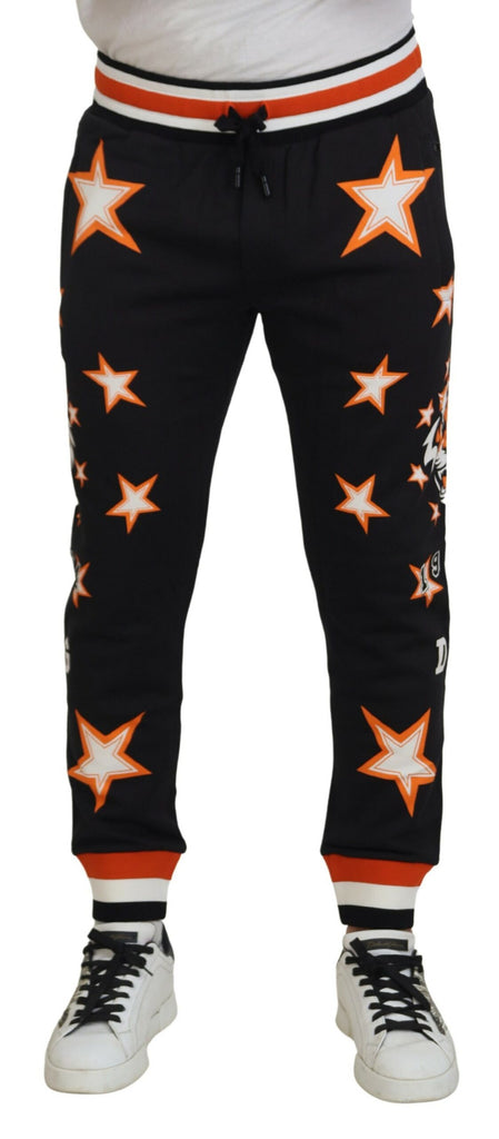 Pantaloni da ginnastica casual eleganti con stelle nere