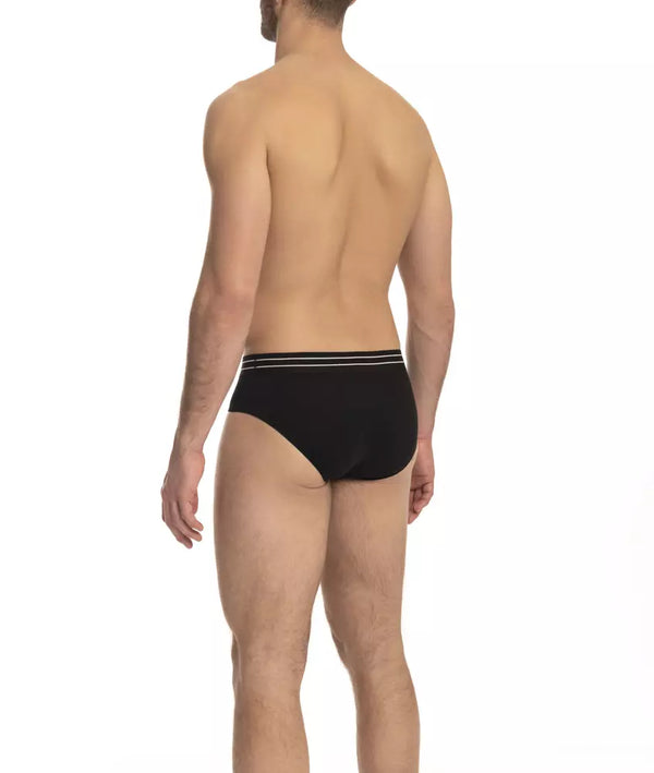 Black Cotton Men Underwear