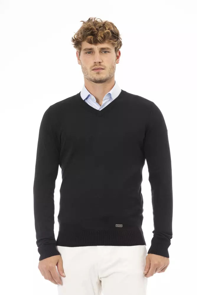 Maglione da uomo in modal nero