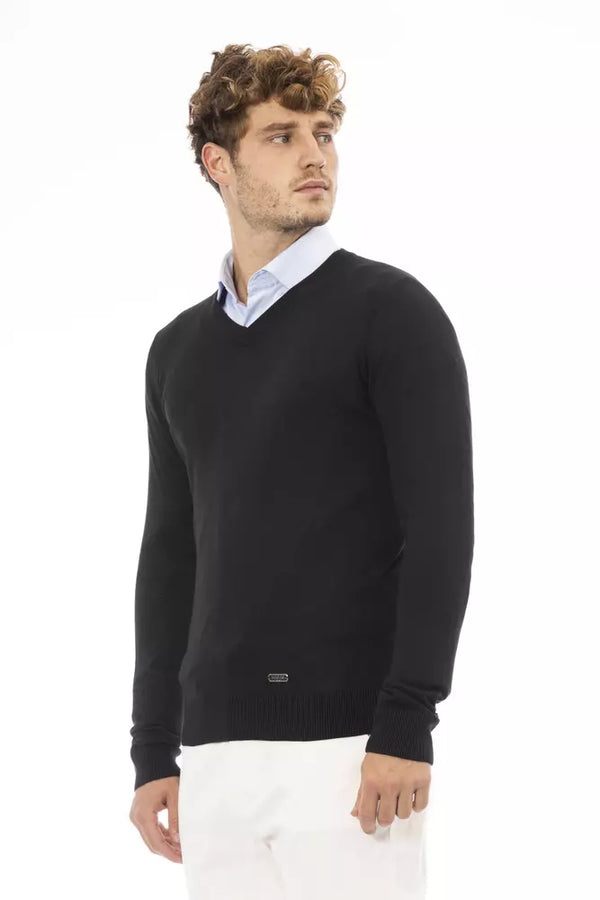 Maglione da uomo in modal nero