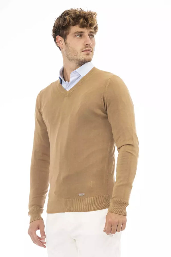 Maglione da uomo in cashmere beige