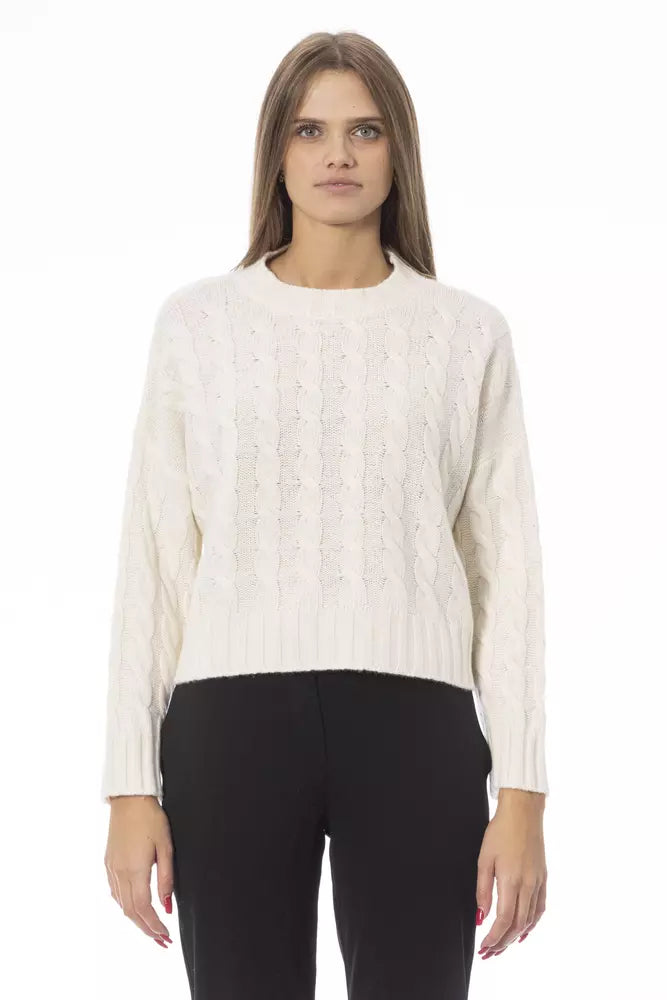 Maglione da donna in cashmere beige