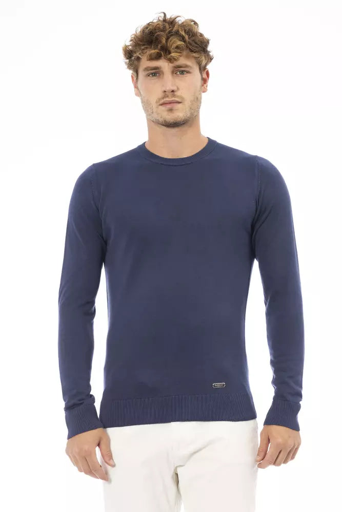 Maglione da uomo in modal blu