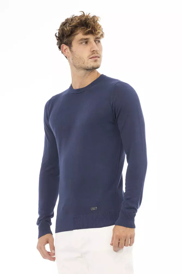 Maglione da uomo in modal blu