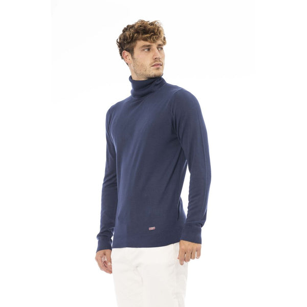 Maglione da uomo in modal blu