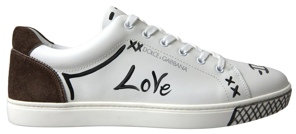 Sneakers casual eleganti in pelle bianca