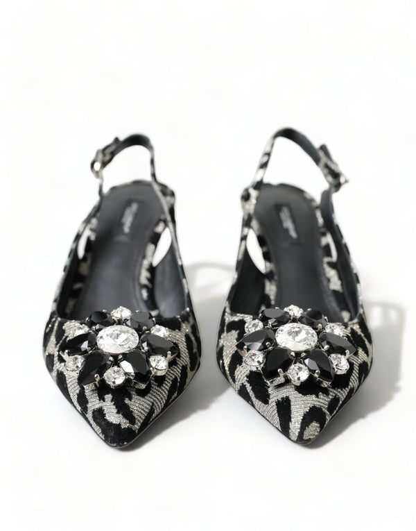 Tacchi leopardati di cristallo Pumps