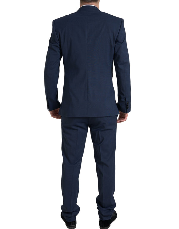 Abito elegante slim fit blu a due pezzi