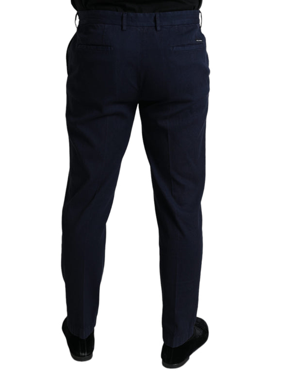 Eleganti pantaloni skinny blu scuro