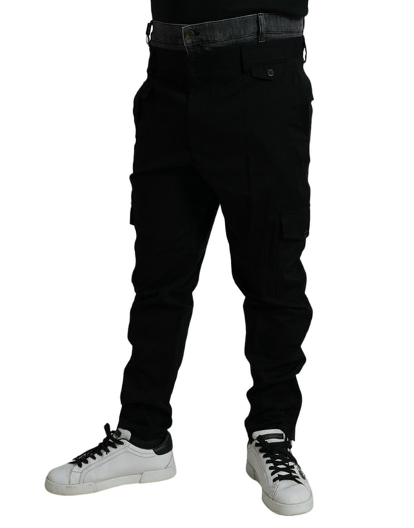 Elegant Cotton Stretch Jogger Pants