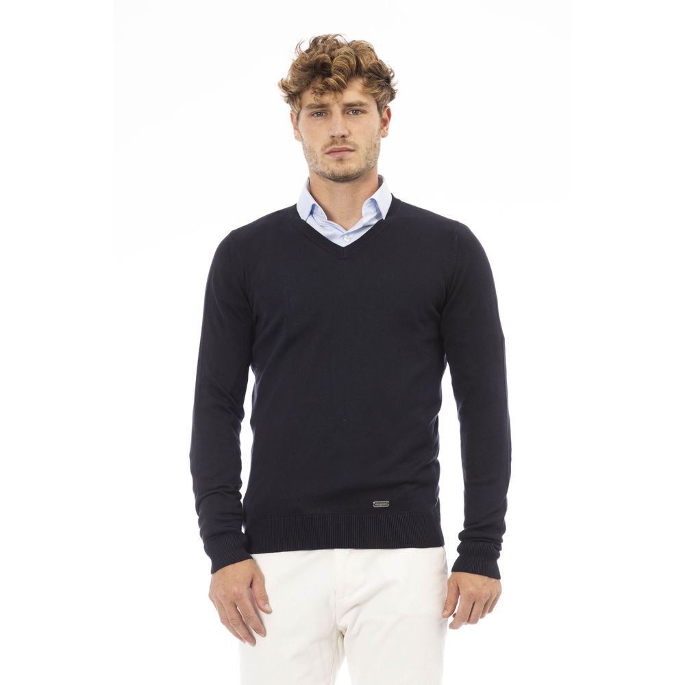 Maglione da uomo in modal blu