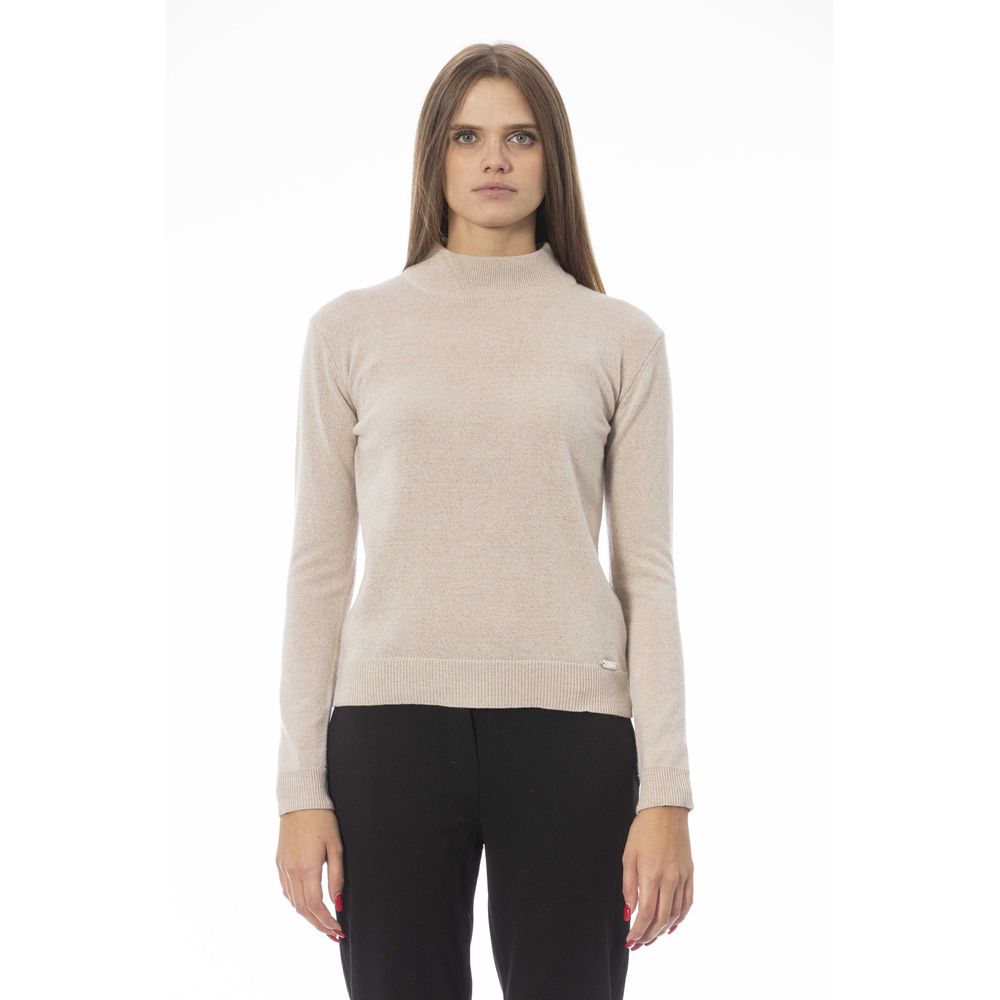 Maglione da donna in cashmere beige