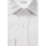 Bagutta White Cotton Men Shirt