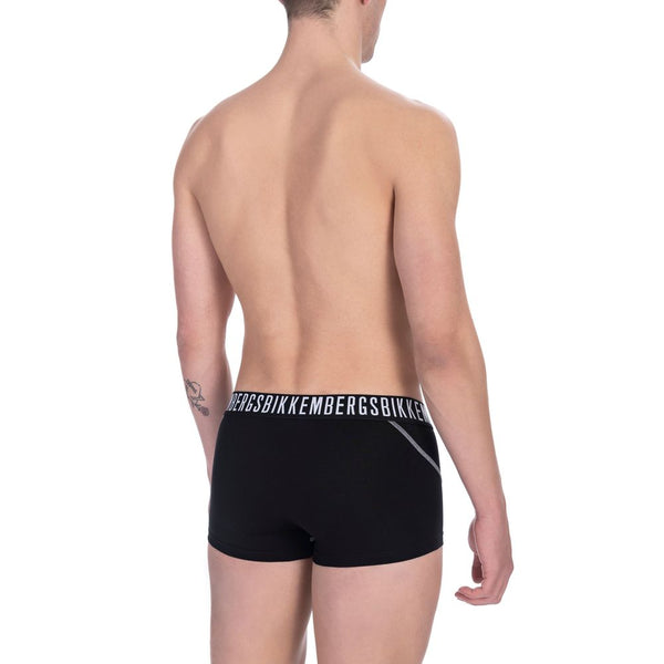 Black Cotton Men's Trunk