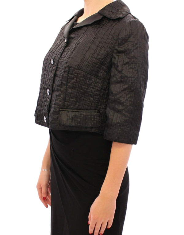 Elegant Black Bolero Shrug Jacket