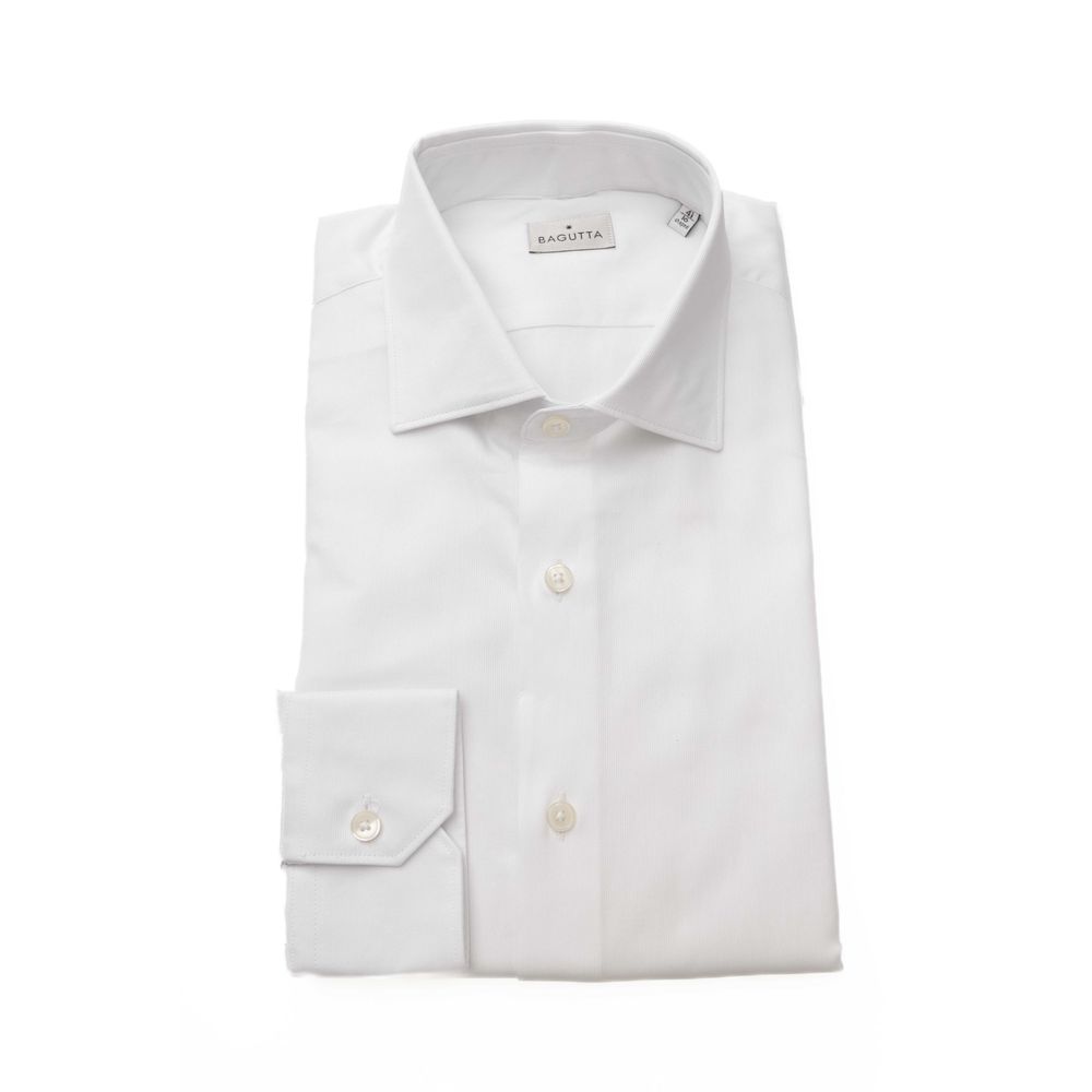 Camicia da uomo in cotone bianco