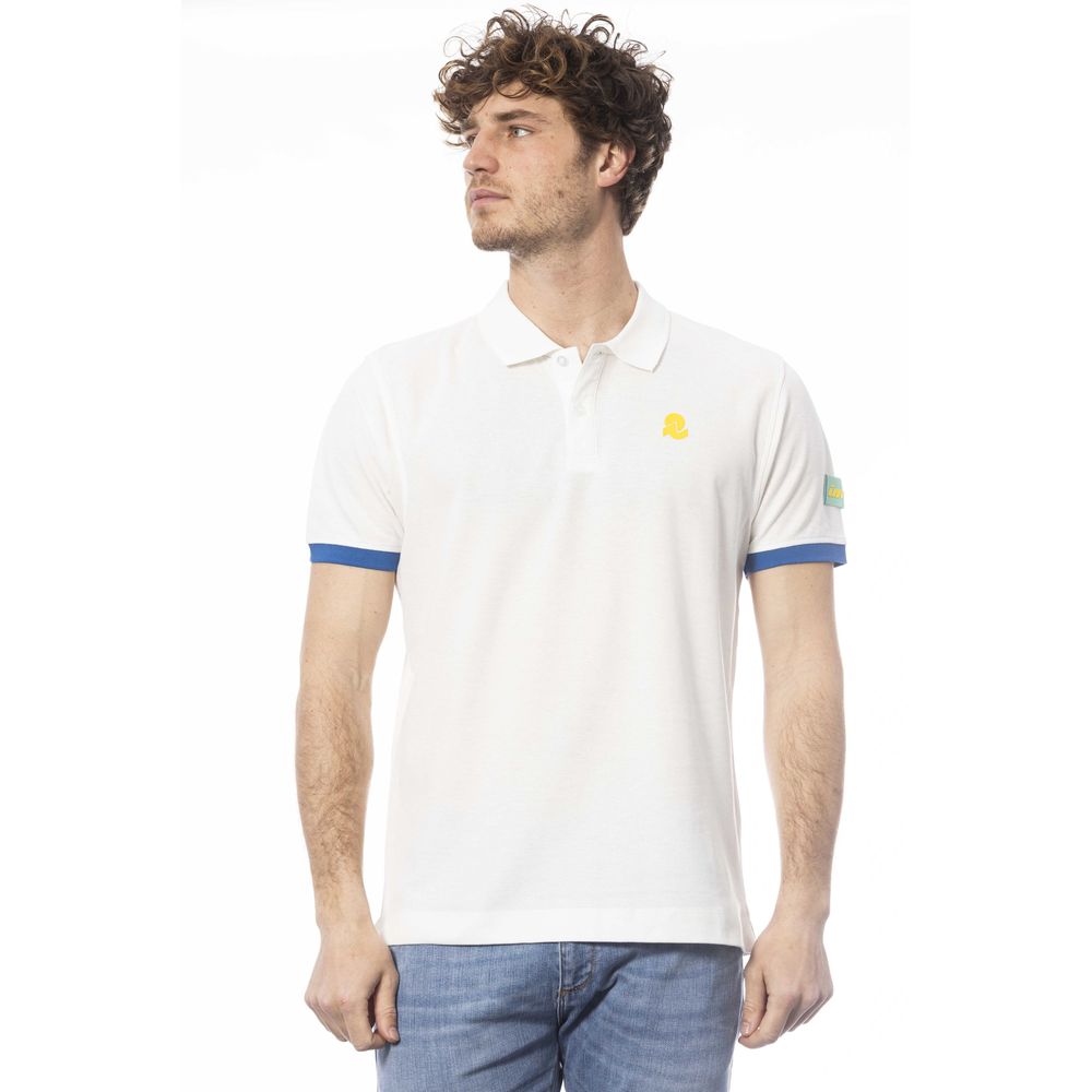 Polo uomo in cotone bianco