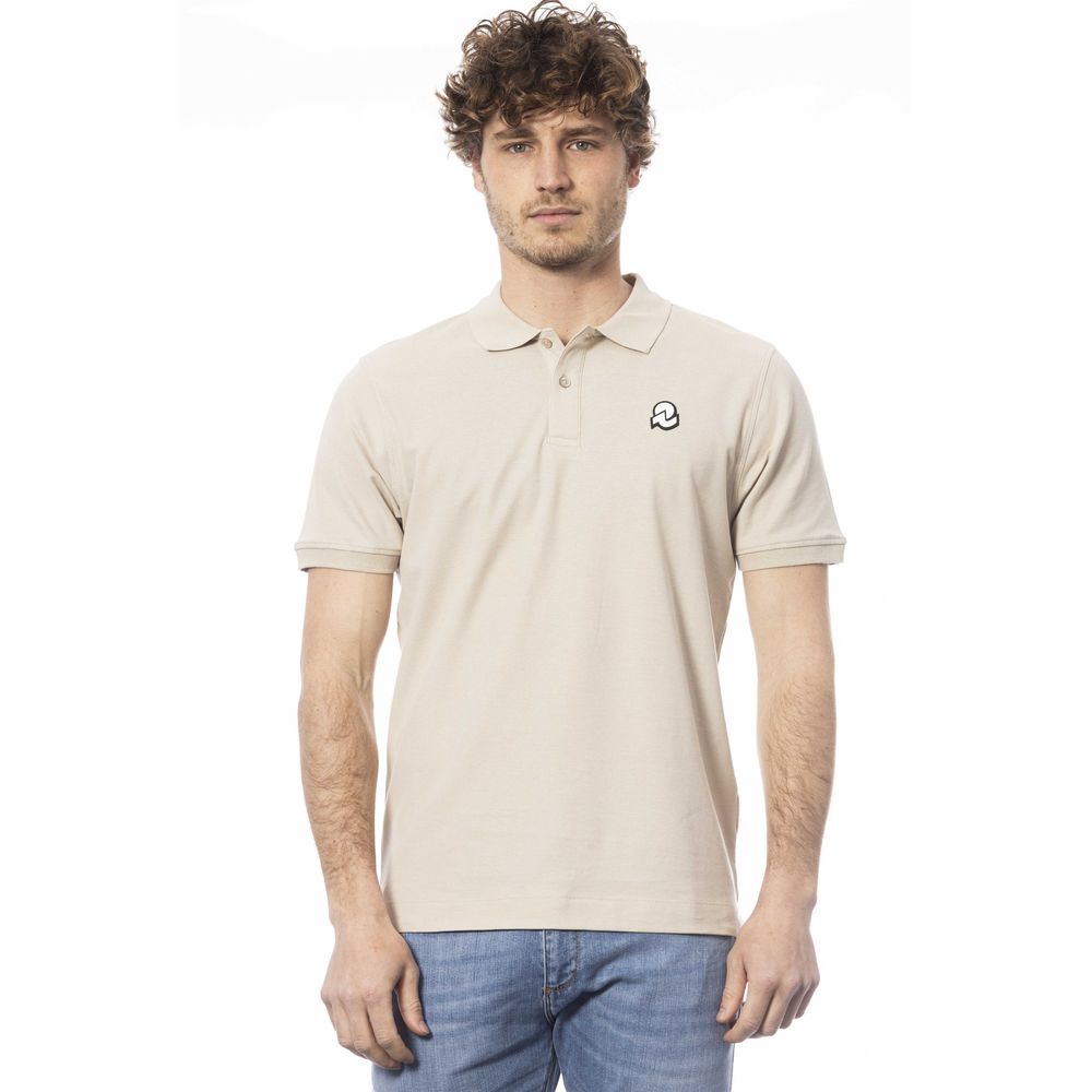 Polo uomo in cotone beige