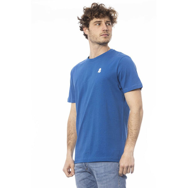 Maglietta da uomo in cotone blu