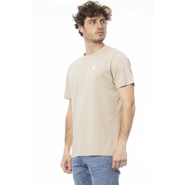 Maglietta da uomo in cotone beige