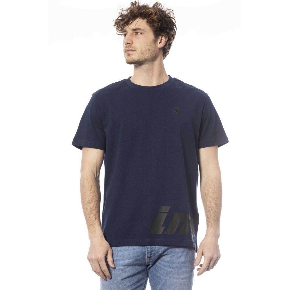 Maglietta da uomo in cotone blu