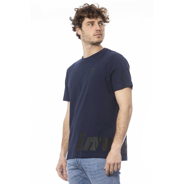 Maglietta da uomo in cotone blu