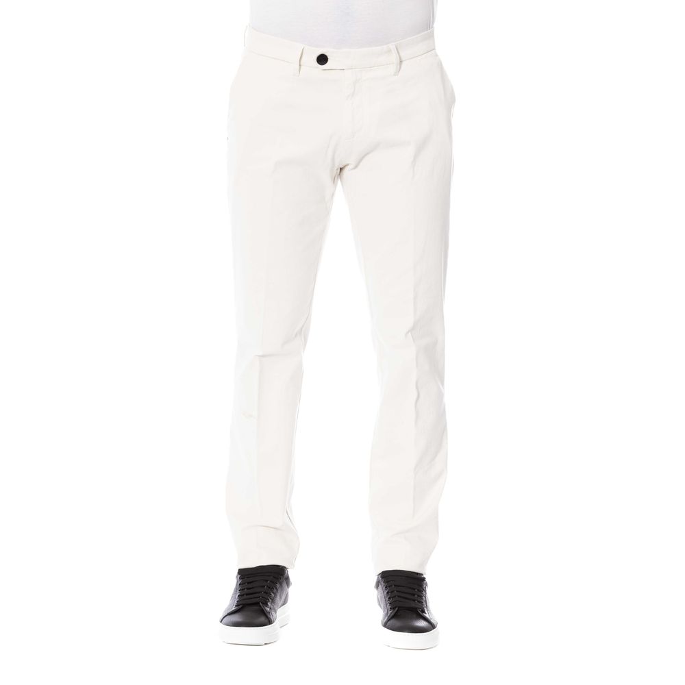 Pantaloni da uomo in cotone bianco