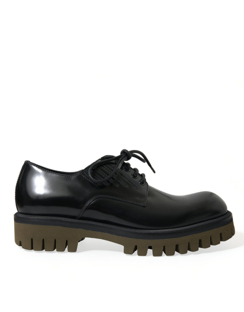 Scarpe eleganti Derby in pelle nera