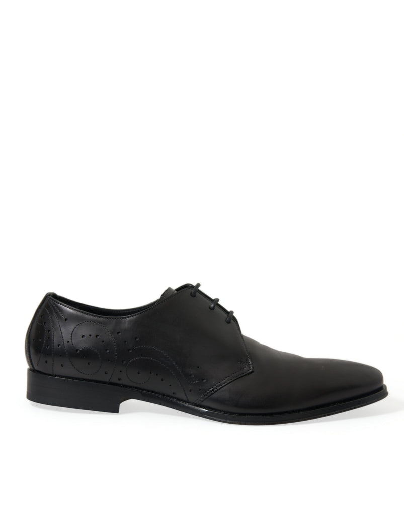 Scarpe eleganti Derby in pelle nera