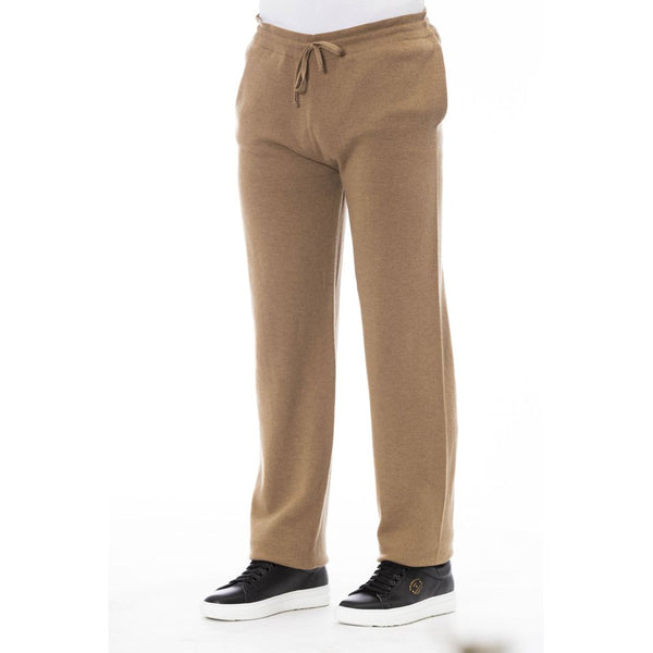 Pantaloni da uomo in lino beige