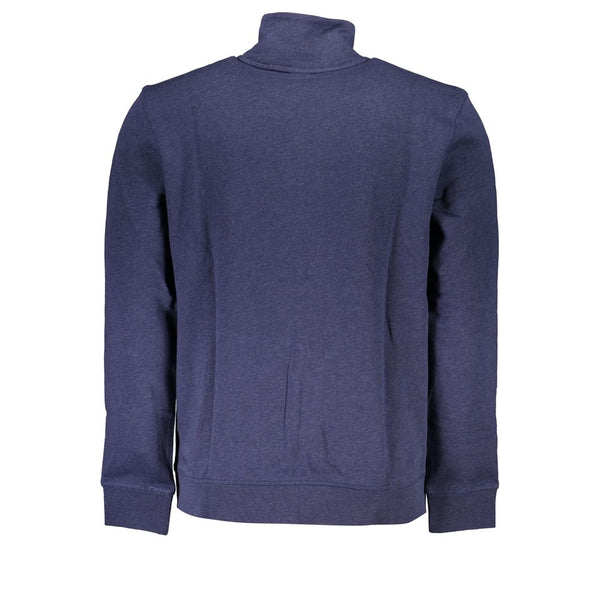 Blue Cotton Men Sweater