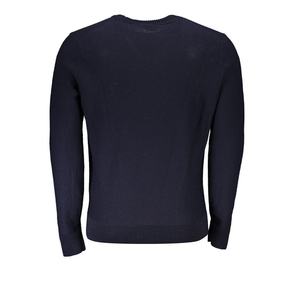 Blue Wool Men Sweater