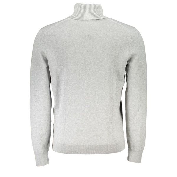 Gray Cotton Men Sweater