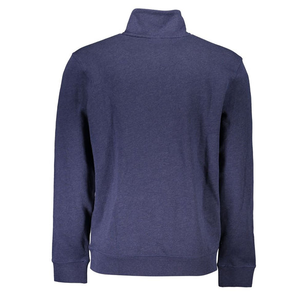 Blue Cotton Men Sweater