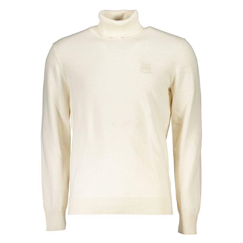 Maglione da uomo in cotone bianco