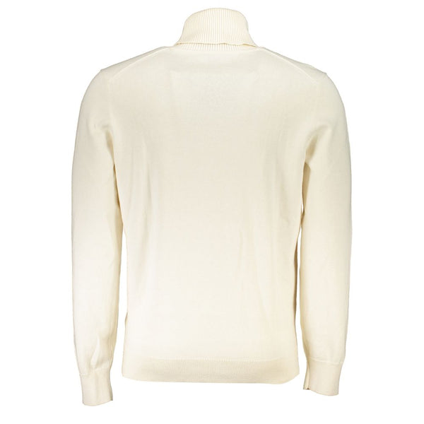 White Cotton Men Sweater