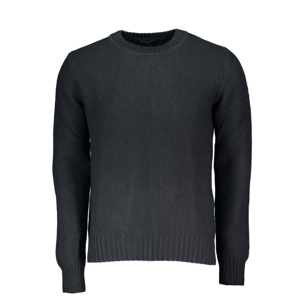 Maglione da uomo in cotone blu