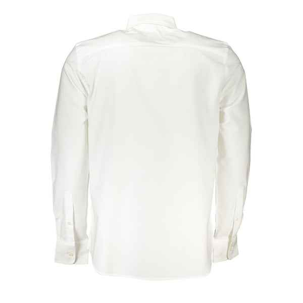 Camicia da uomo in cotone bianco