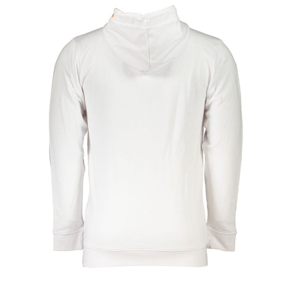 White Cotton Mens Hooded Sweater