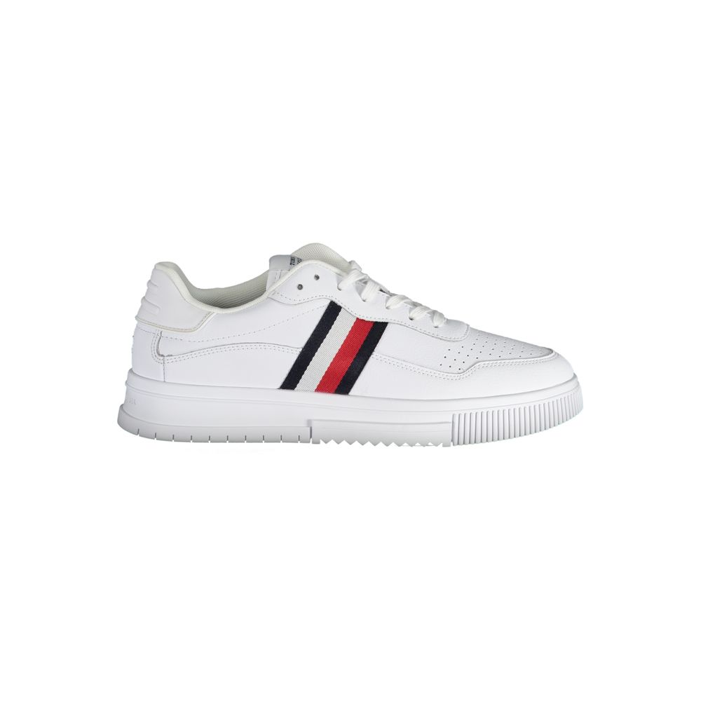 Sneaker uomo in pelle bianca