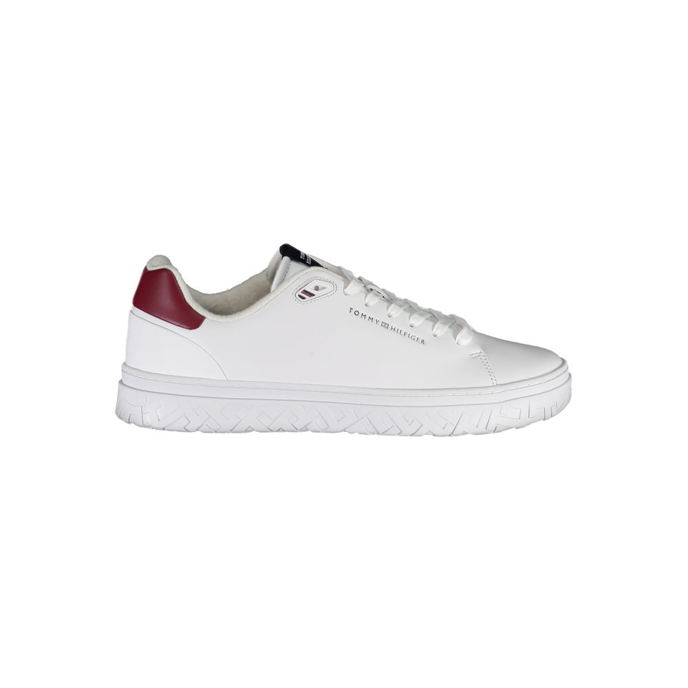 Sneaker uomo in pelle bianca