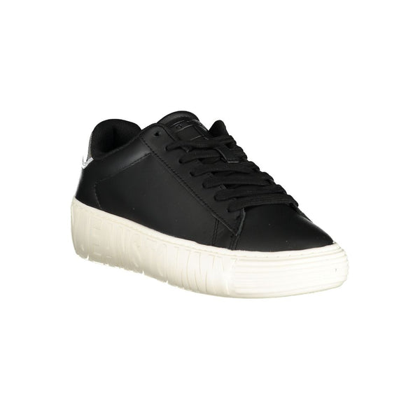 Sneaker donna in pelle nera