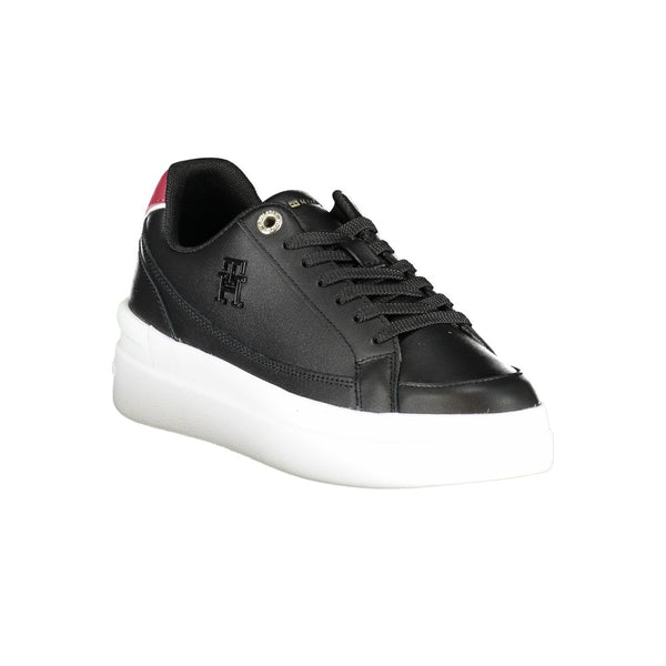 Sneaker donna in pelle nera