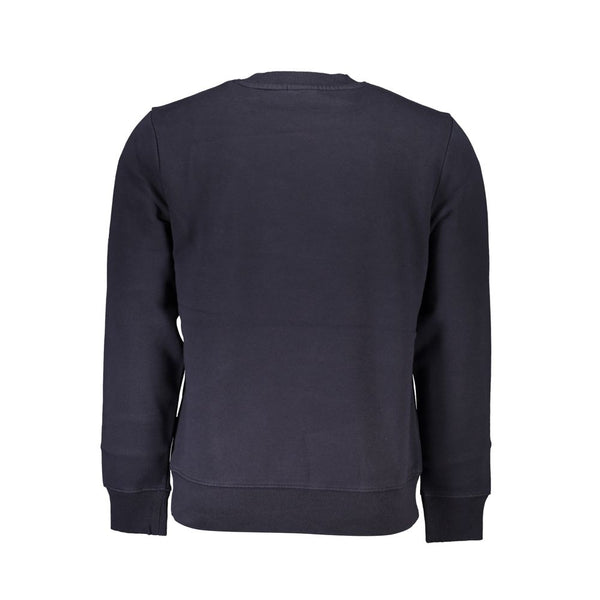 Blue Cotton Men Sweater